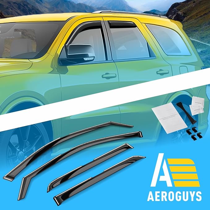 Extra Durable Window Deflectors in-Channel Window Visors Rain Guards Fit - Image 8