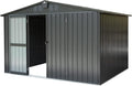 IKERY Galvanized Steel Storage Shed 10' x 8' by IKERY