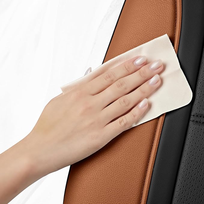 Road Comforts Leather Seat Covers, Breathable Car Seat Covers Front Seat - Image 6