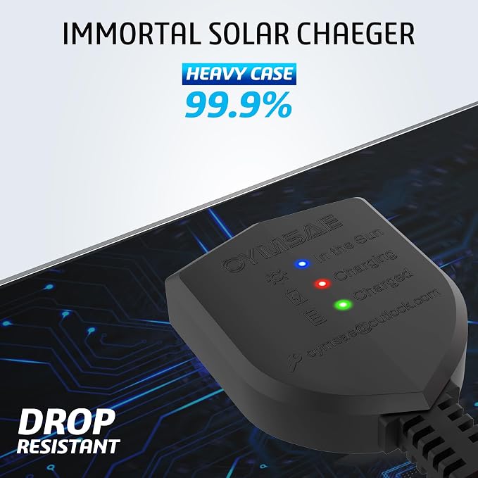 OYMSAE 5W 12V Solar Car Battery Charger Portable Waterproof Solar Power Battery - Image 8