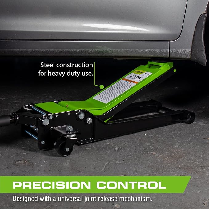 ARCAN Tools 2-Ton Extra Long Reach Low Profile Steel Floor Jack - Image 6