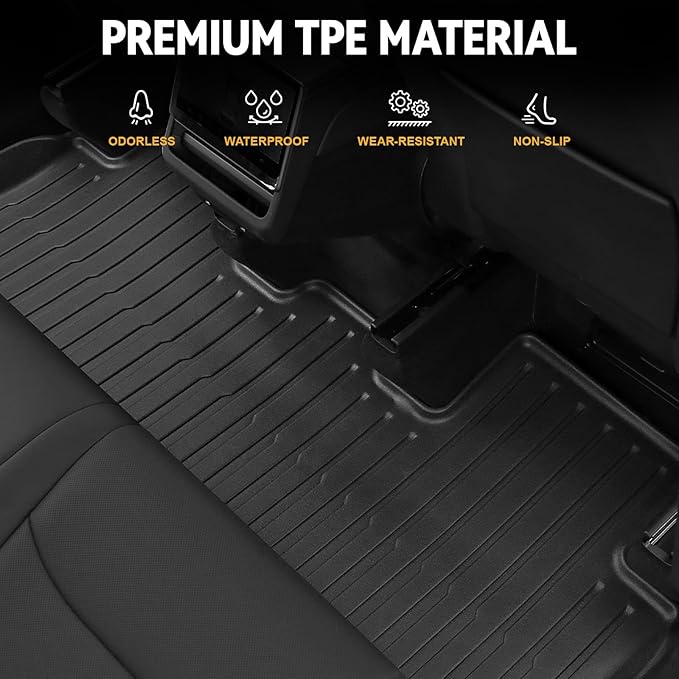 Floor Mats Set for 2025 2026 Tesla Model Y Juniper Accessories, Full Coverage - Image 3