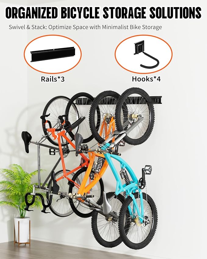 Bike Rack Wall Mount, Bike Hooks - Image 2