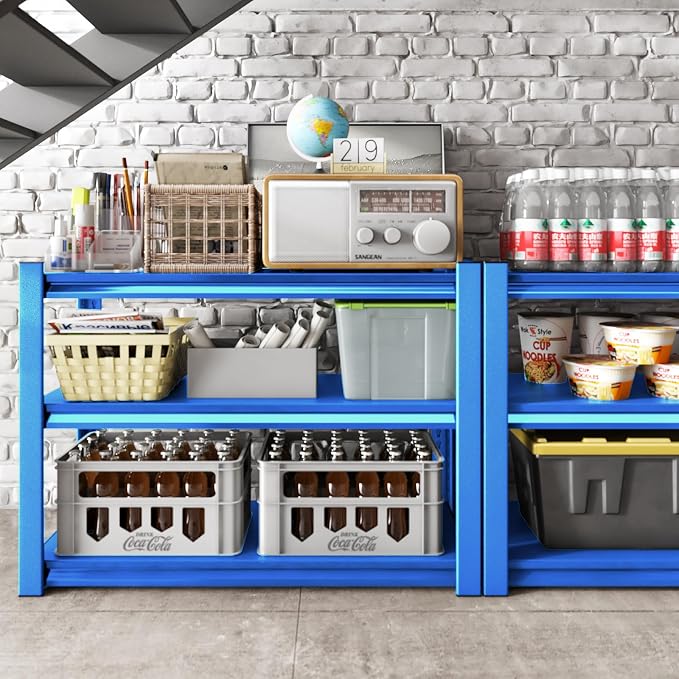 3-Tier Garage Shelving Heavy Duty，48" W Metal Shelving Unit - Image 2