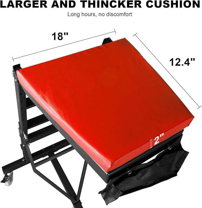 Topside Creeper for Trucks, 400 LBS Capacity High Top Creeper, 4 Swivel Caster - Image 3