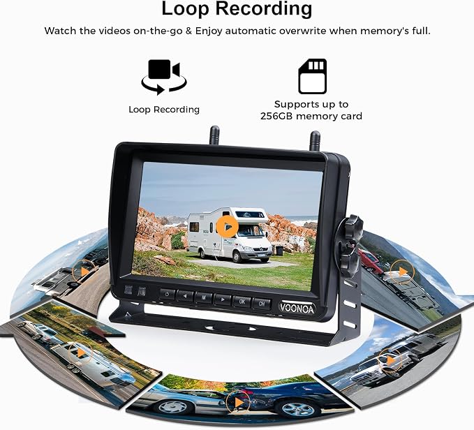 Wireless Magnetic Backup Camera, 9600mAh Battery Powered Rechargeable - Image 6