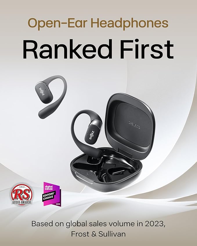 SHOKZ New OpenFit 2 Open-Ear Headphones, True Wireless Bluetooth Earphones - Image 2