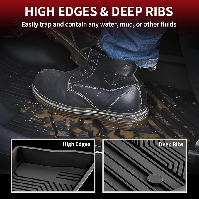 LASFIT Floor Mats for Toyota RAV4 2019-2024 2025 All Weather Mats for Toyota - Image 2