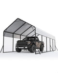 13'x26'x11' Oversized Metal Carport, Steel Heavy Duty Carport by GarveeLife