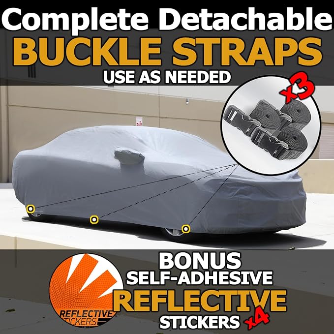 All Weather Waterproof car Cover Easy Access Zipper Good - Image 5