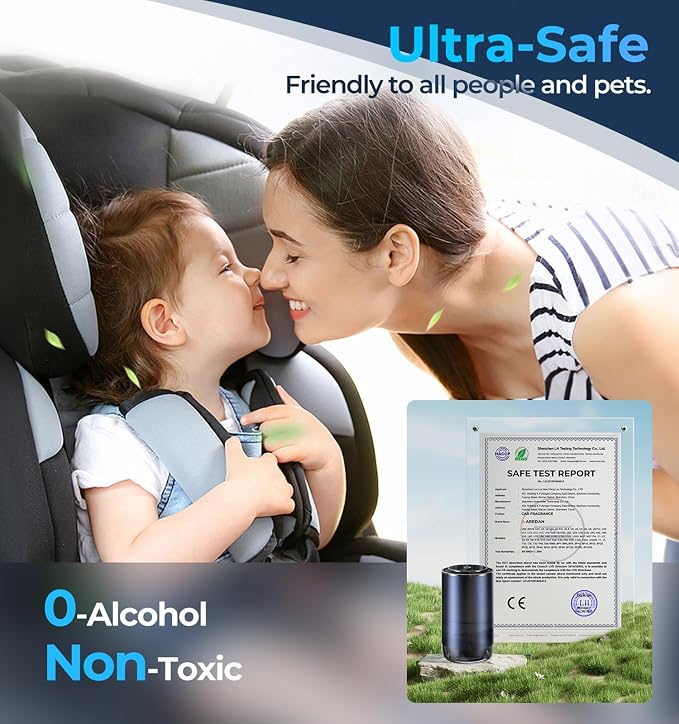 Oil Diffuser for Home and Car Smart Air Freshener, Auto On/Off by AI Chip - Image 5