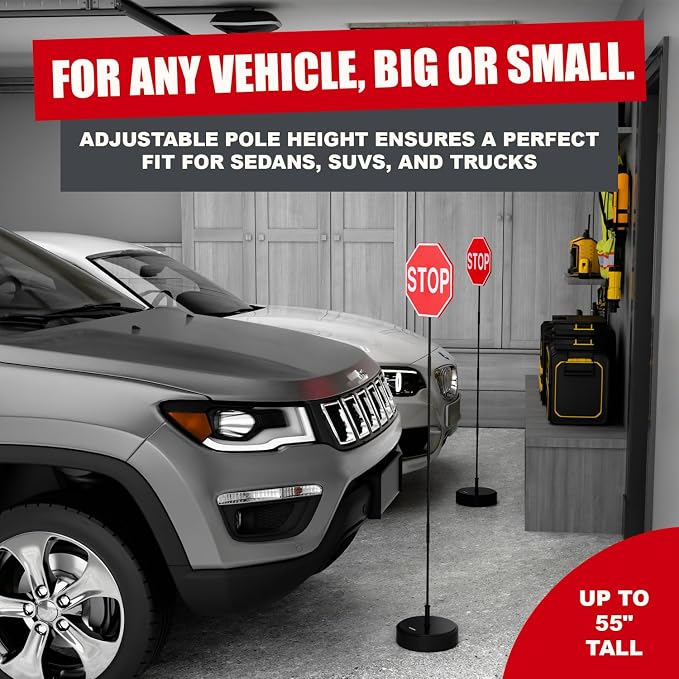 Securityman Garage Stop Sign Parking Aid | Garage Stoppers - Image 4