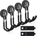 3-H Heavy Duty Magnet Garage Hooks 4 Pack, J Shape Strong Magnetic Hooks by 3-H