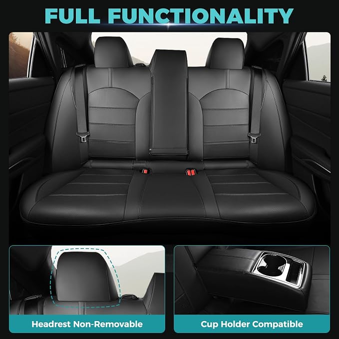 for Toyota Camry Seat Covers LE SE SE Nightshade 2018 2019 2020 2021 2022 2023 - Image 5