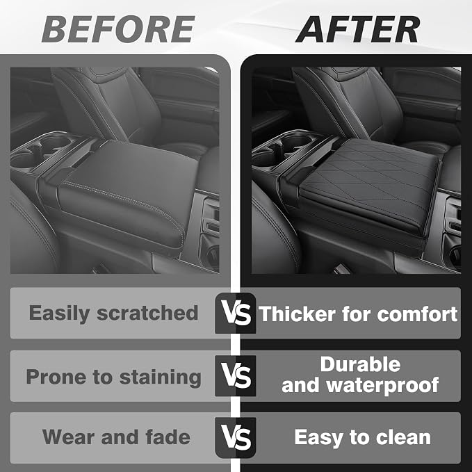 Muslogy Center Console Armrest Cover Compatible - Image 6