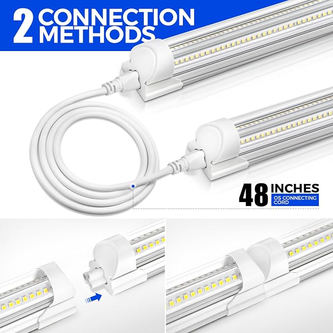 Barrina 8FT LED Shop Light Fixtures 100W, 15000LM 6500K Super Bright White - Image 6