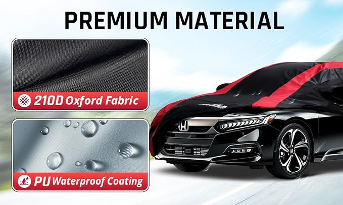 Honda Accord Car Cover Waterproof All Weather - Image 3