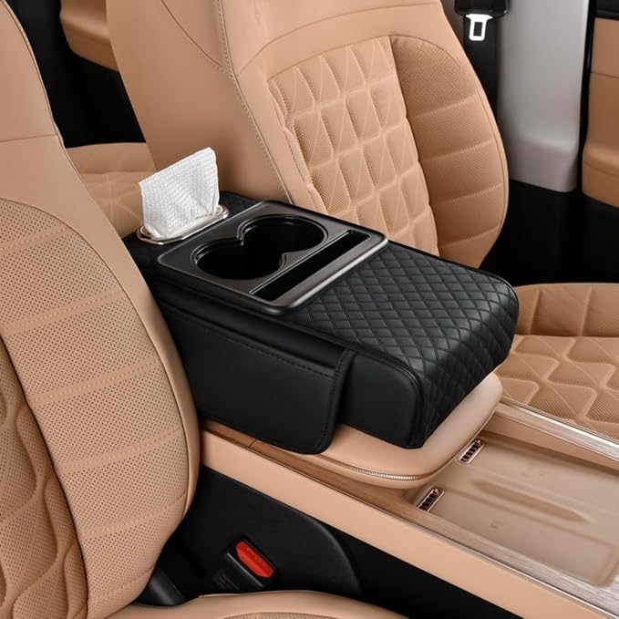 Car Center Console Cover Booster Multifunctional Car Center Console Cushion Pad by STSoleMeT
