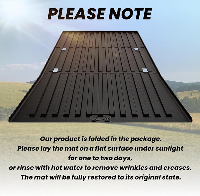LASFIT Truck Bed Mat for Tesla Cybertruck 2024 2025 2023 6FT Bed Liner Car - Image 9