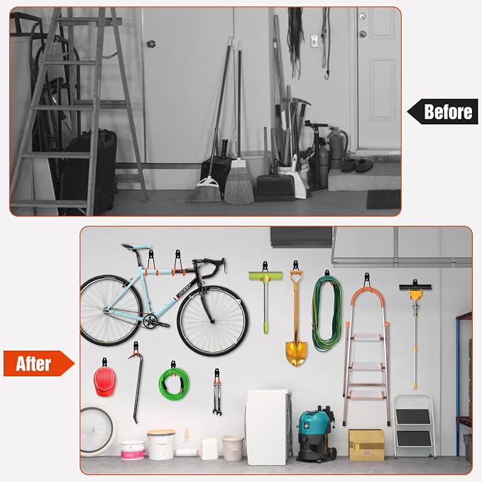 Garage Hooks Ladder Hooks for Hanging Heavy Duty Garage Organizer Wall Mount - Image 6