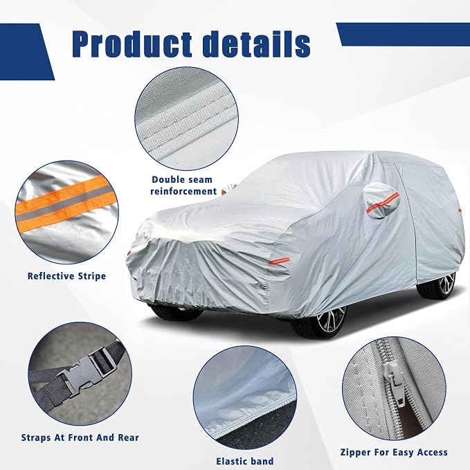 Kayme 6 Layers SUV Car Cover Custom Fit - Image 3