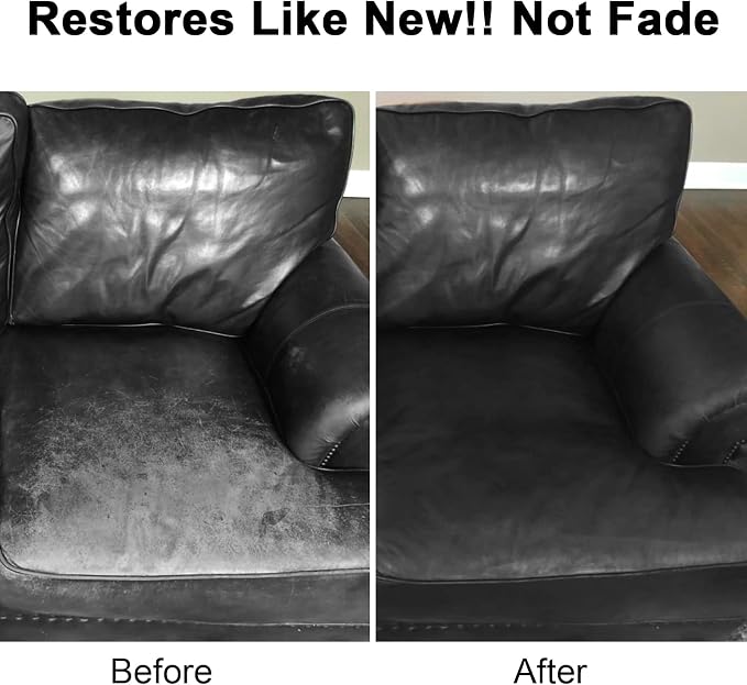 Black Leather Recoloring Balm, Leather Color Restorer Conditioner, Leather - Image 4