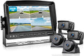 Fookoo HD 1080P 7" Wired Backup Camera System, 7-inch Quad Split Screen Monitor by FOOKOO