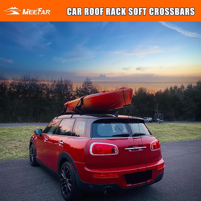 MeeFar Universal Car Soft Roof Rack Pads Luggage Carrier System - Image 8