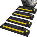 4-Pc Curb Garage Vehicle Floor Stopper by PyleUSA