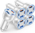 65W Car Phone Charger USB C, 5 Pack 4-Port Cigarette Lighter Adapter, 12V USB C by Avatcen