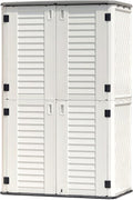 KINYING Outdoor Storage Shed Waterproof, Resin Vertical Storage Cabinet by KINYING
