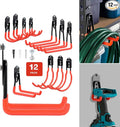 Wallmaster Garage Hooks Organizer Kit, 12 Pack Adjustable Heavy Duty Shelving by Wallmaster