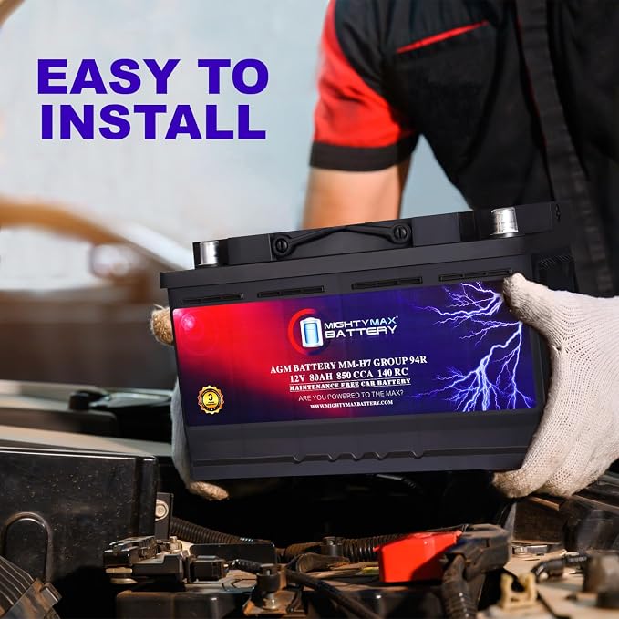 Mighty Max Battery MM-H7 Start and Stop Car BCI Group Size 94R 12V 80AH - Image 6