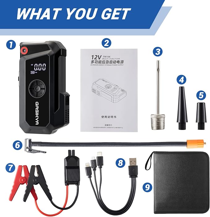 TM16K2 Car Jump Starter 8000A Jump Starter Battery Pack - Image 7