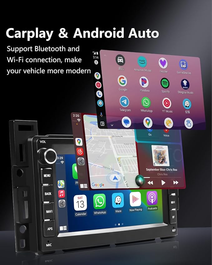 Car Radio for Pontica G6/ Torrent 2006, Chevy Equinox/ Malibu, 2 Din Car Srereo - Image 3