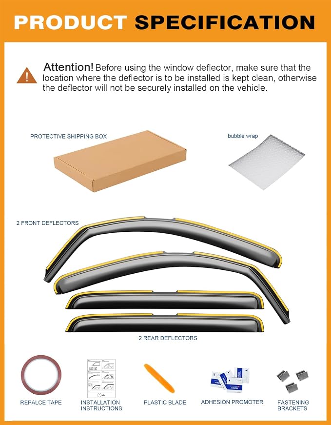 in-Channel Window Rain Guards Fit - Image 7
