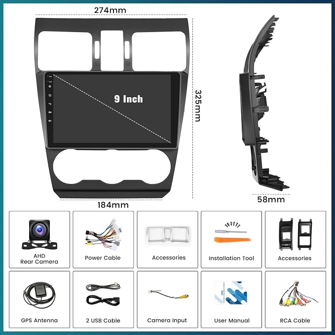 UNITOPSCI 2G+64G for Subaru Forester WRX Impreza 2013-2015 Radio Android 13 Car - Image 7