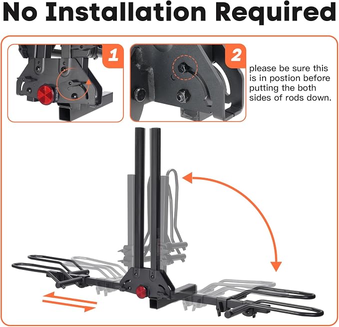 MagRack F2 200 lbs Capacity Electric Bike Rack, No Installation Bike Carrier - Image 3