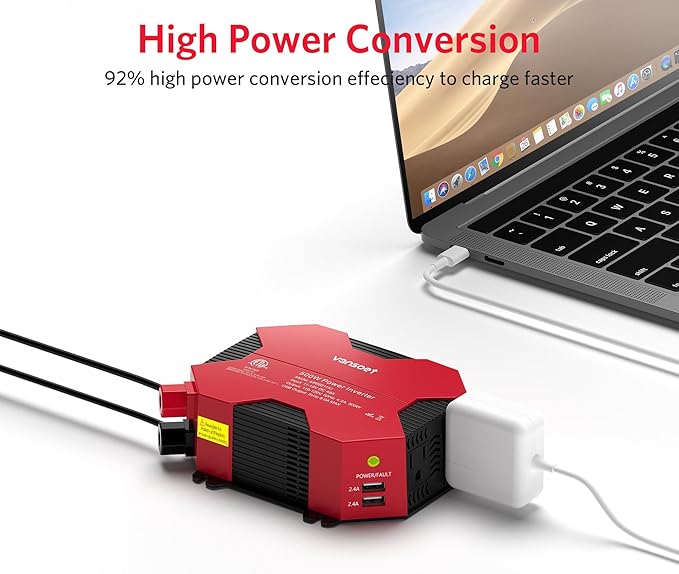 500 Watt Car Power Inverter DC 12V to AC 110V Car Plug Inverter Adapter Power - Image 7
