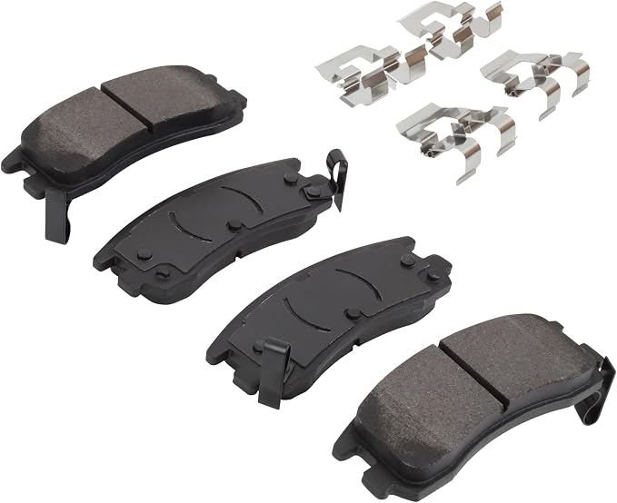 Premium Semi-Metallic Rear Brake Pads Compatible - Image 2