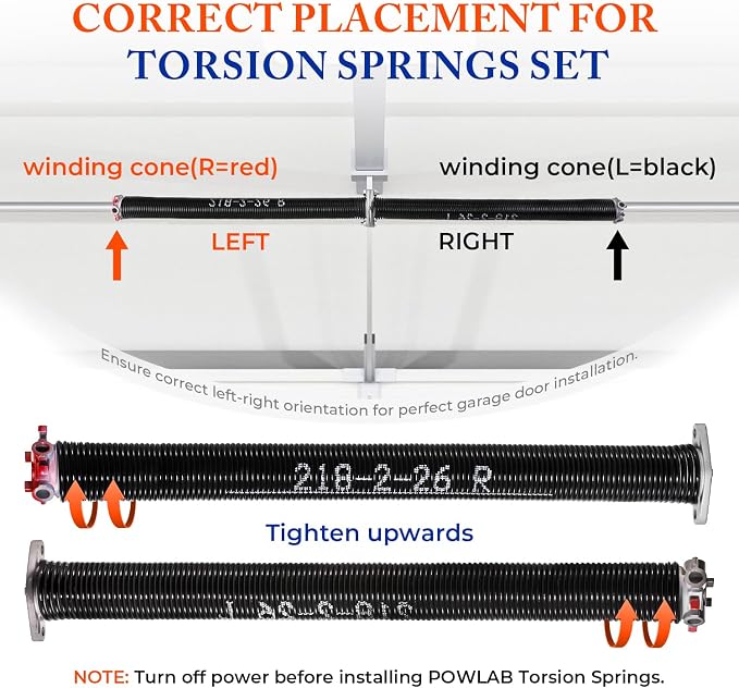 Pair of 2" Garage Door Torsion Springs - Image 3
