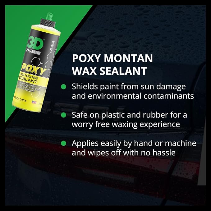 3D POXY Montan Wax Sealant – Long Lasting Hybrid Car Wax - Image 4