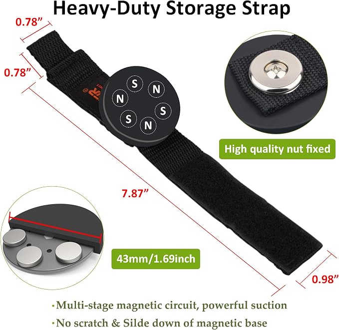 ULIBERMAGNET Strong Magnetic Storage Hooks, Heavy Duty Magnetic Garage Storage - Image 7