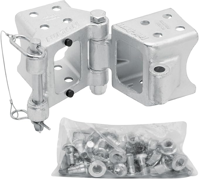 Fulton HDPB340101 Bolt On Folding Trailer Tongue Swing Away Hinge Kit by Fulton
