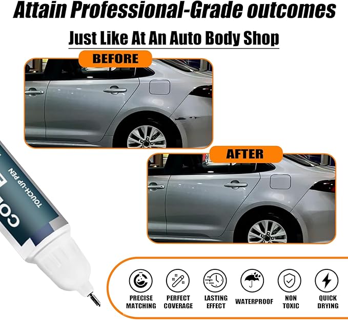 1F7 Classic Silver Metallic Touch Up Paint - Image 2