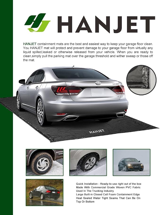 Garage Floor Mat for Under Car Oil Containment Mat for Snow, Rain - Image 8