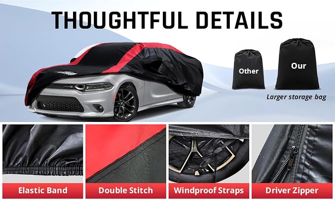 Dodge Charger Car Cover Waterproof All Weather - Image 5