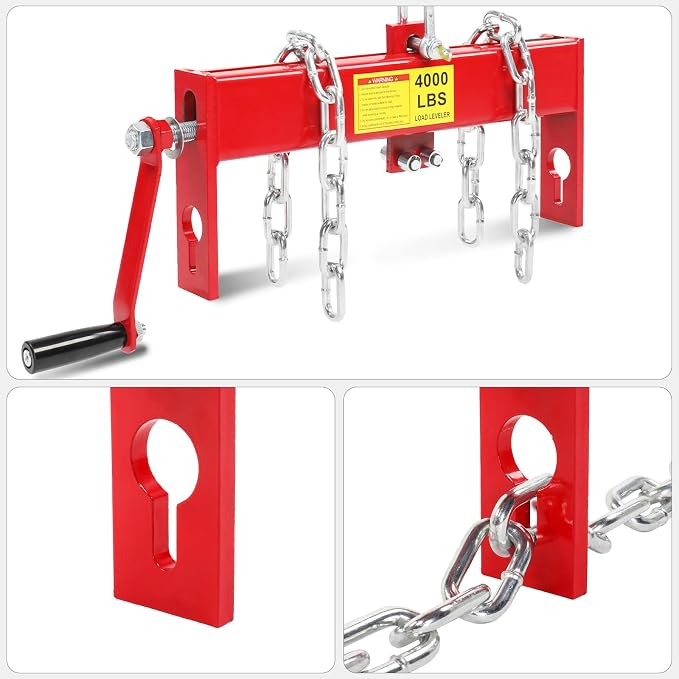 4000lbs 2 Ton Load Lever Engine Hoist Crane Cherry Picker Lift Tool Heavy Duty - Image 8