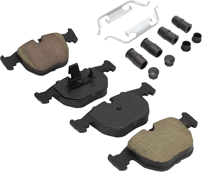 Premium Semi-Metallic Front Brake Pads Compatible - Image 2