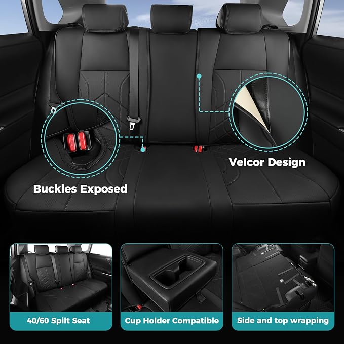 for Toyota RAV4 Seat Covers 2019 2020 2021 2022 2023 2024 2025 RAV 4 Prime & - Image 4
